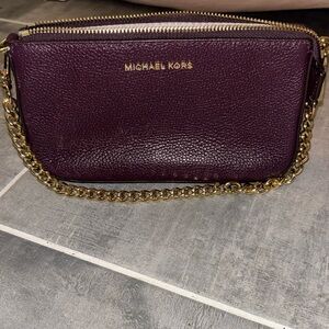Michael Kors Leather gold Chain Bag